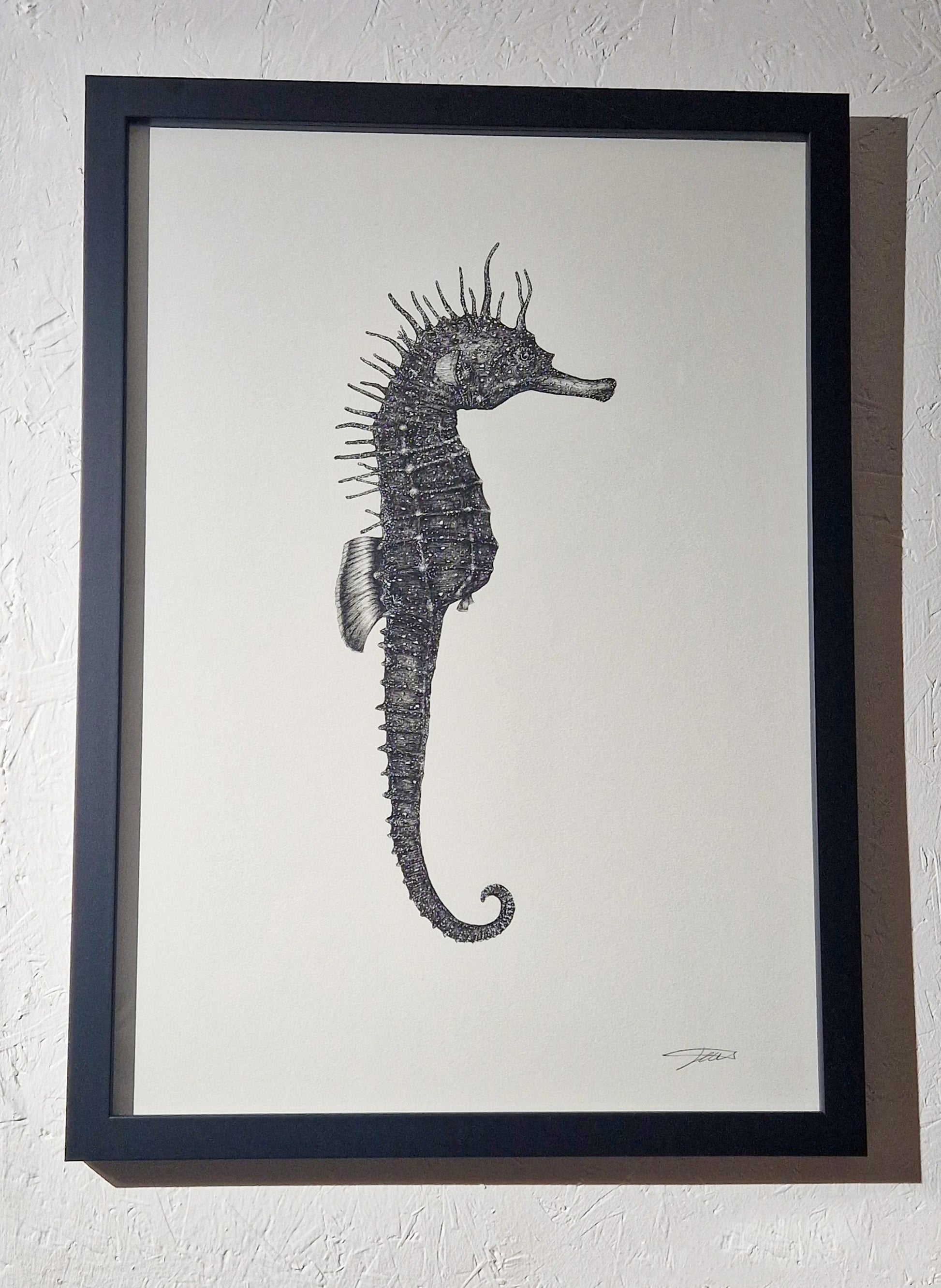 A2 Seahorse Original (Framed)